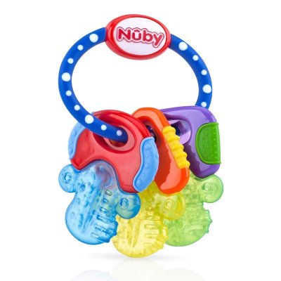 NUBY Beißring mit Kühlgelschlüssel 3 m+