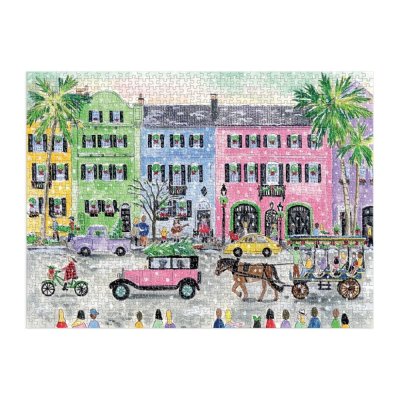 Galison Puzzle Michaela Storrings Weihnachten in Charleston 1000 Teile