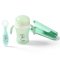 BABYONO Silicone spoon with cover green cat 6m+