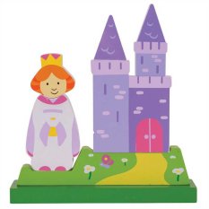 Bigjigs Toys Magnetisches Vertikalpuzzle Schloss