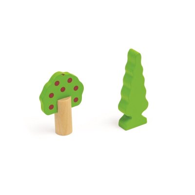 Bigjigs Rail Caminho de Ferro de Madeira com Campo 80 peças