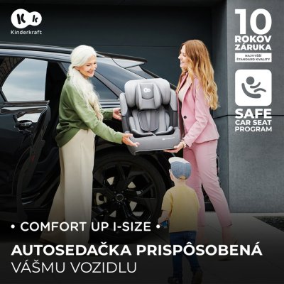KINDERKRAFT Seggiolino auto Comfort up i-size grigio (76-150 cm)