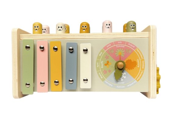2Kids Toys Multifunktionale Hammerbank Bauernhof