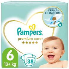 PAMPERS Premium Care Kertakäyttövaipat 6 (13 kg+) 38 kpl