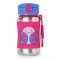 SKIP HOP Zoo Trinkflasche mit Strohhalm Edelstahl Schmetterling 12m+