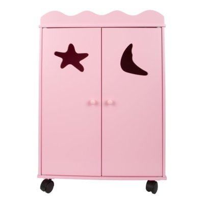 small foot Puppenkleiderschrank aus Holz rosa