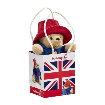 Tęczowy Pluszowy Paddington w torbie prezentowej