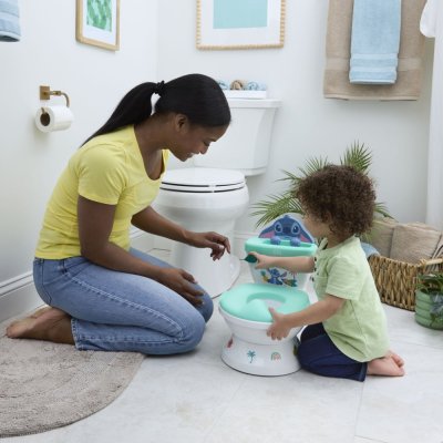 BRIGHT STARTS Kindertoilette mit Sound Stitch My Size Potty™ 18m+, bis 23kg