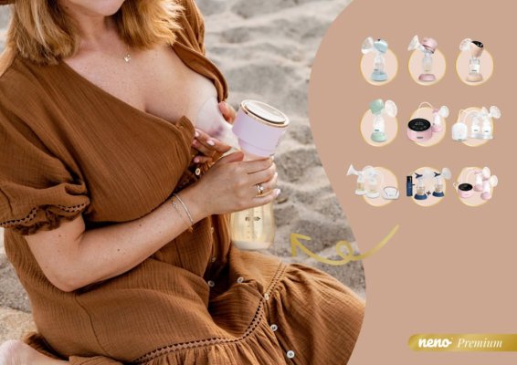 NENO Mio Babyflasche 3in1 - braun 6m+