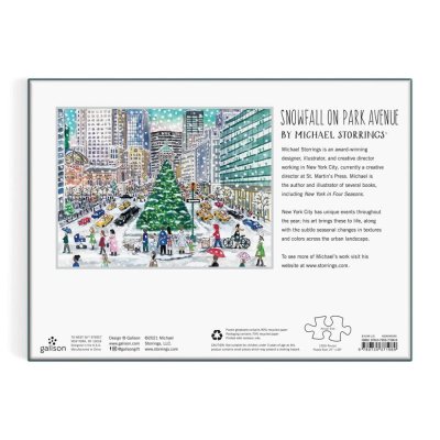 Galison Michael Storrings Schneefall auf der Park Avenue 1000 Teile