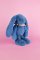 Doudou Lapin en peluche avec foulard bleu 35 cm