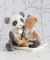 Doudou Regalo - Panda de peluche con manta 28 cm