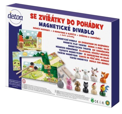 Detoa Teatru magnetic cu animale pentru poveste