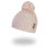 Beanie Knitted Pom Pom Buttons Outlast ® - Beige