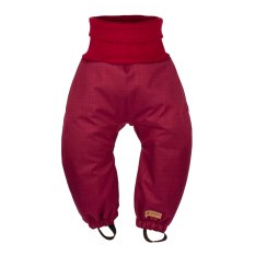Verstelbare softshell winter kinderbroek met sherpa Monkey Mum® - Bordeaux Roodkapje