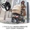 KINDERKRAFT Kombikinderwagen 4in1 Newly Classic Black + Mink PRO