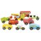 Bigjigs Rail Drewniane tory samochodowe zestaw aut