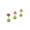 Bigjigs Rail Caminho de Ferro de Madeira com Campo 80 peças