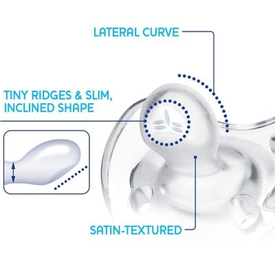 CHICCO Smoczek Physio Soft silikonowy 16-36m dziewczynka 2 szt.