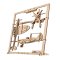 Ugears 2,5D Drewniane Mechaniczne Puzzle Model Samolot Myśliwski