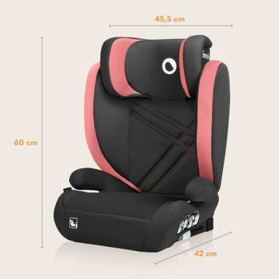 LIONELO Bilbarnstol Hugo i-Size (100-150 cm) Pink Baby