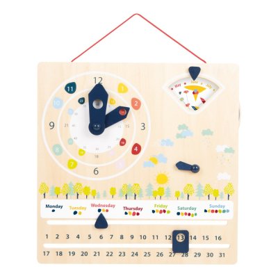 small foot Didaktischer Kalender mit Uhr