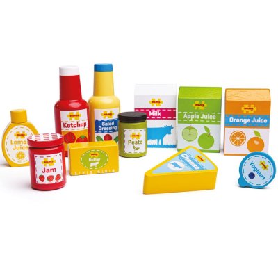 Bigjigs Toys Set mit frischen Lebensmitteln