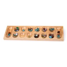 Bigjigs Toys Mankala-Spiel mit Kieselsteinen