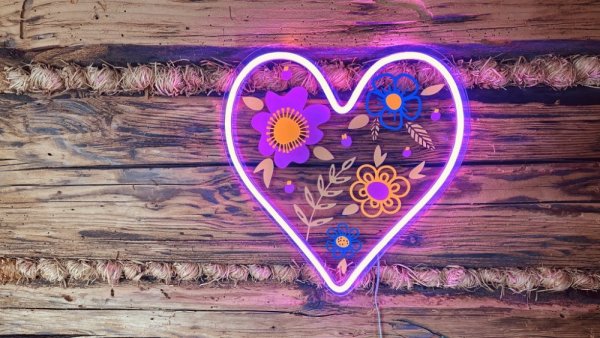 2Kids Toys LED NEON LIGHT lampka Serca