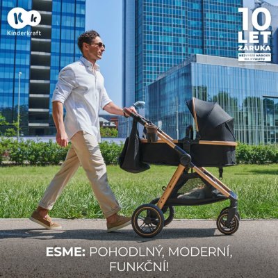 KINDERKRAFT Kombikinderwagen 3in1 Esme Sand Beige