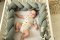 BABYMATEX Nestchen für Babybett Musselin geflochtenes Zopf - grün 200 cm