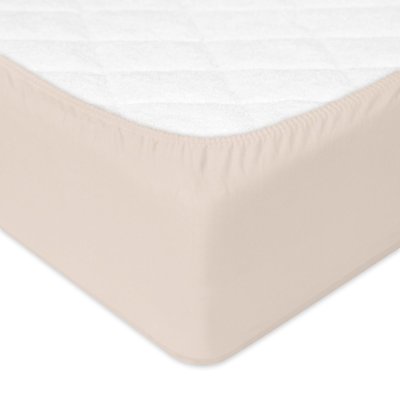 BABYMATEX Jersey Spannbettlaken wasserdicht 60x120 cm beige