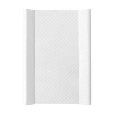CEBA BABY Wickelauflage 2-seitig mit fester Platte (50x80) Comfort Caro weiß