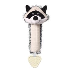 BABYONO Whistling toy with teether Rocky raccoon 25x11 cm