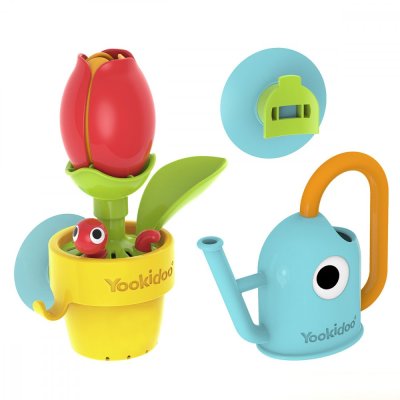 YOOKIDOO Wasserspielzeug Blume mit Wasserkocher ab 18 Monaten