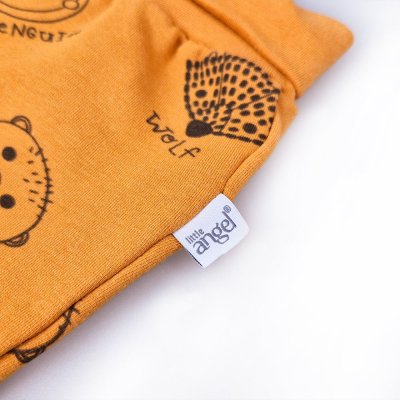 Joggingbroek smyk PRINT Outlast® - honingkleurige diertjes