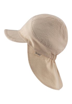 STERNTALER Czapka z daszkiem i osłoną karku z filtrem UV 50+ kropki dziewczynka 47 cm-9-12 m