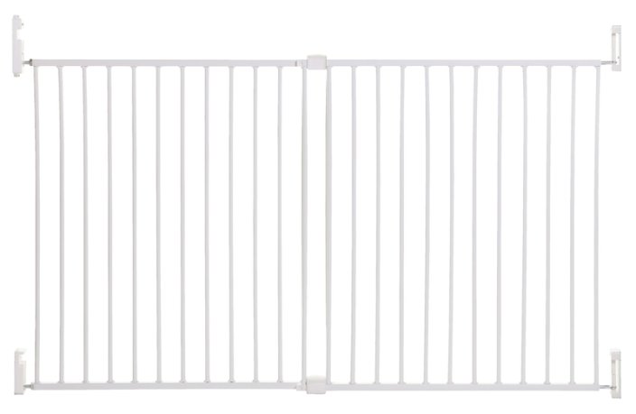 DREAMBABY Biztonsági sorompó Broadway 2 paneles extra széles 76-134,5 cm fehér