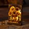 RoboTime Puzle 3D de madera Girasoles dorados