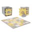 KINDERKRAFT Schuimpuzzelmat Luno Shapes 185 x 165 cm Geel, 30 stuks, Premium