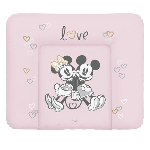 CEBA Changing pad soft for chest of drawers (85x72) Disney Minnie & Mickey Pink