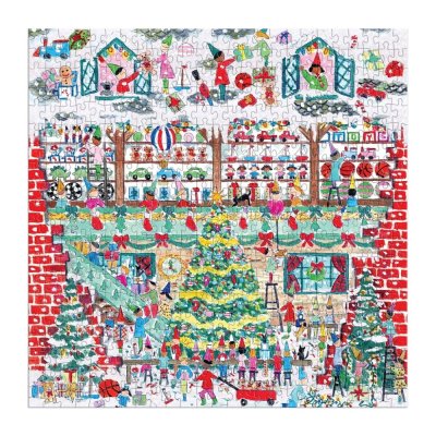 Galison Folie Puzzel Michael Storrings Kerst Speelgoedwerkplaats 500 stukjes