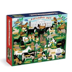Puzzle Galison Animaux de compagnie des présidents 2000 pièces