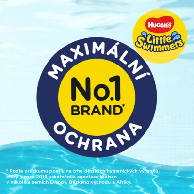 HUGGIES® Little Swimmers Jednorazowe mokre pieluchy 2-3 (3-8 kg) 12 szt.
