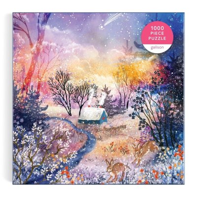 Galison Puzzle Zauberhafte Schneelandschaft 1000 Teile