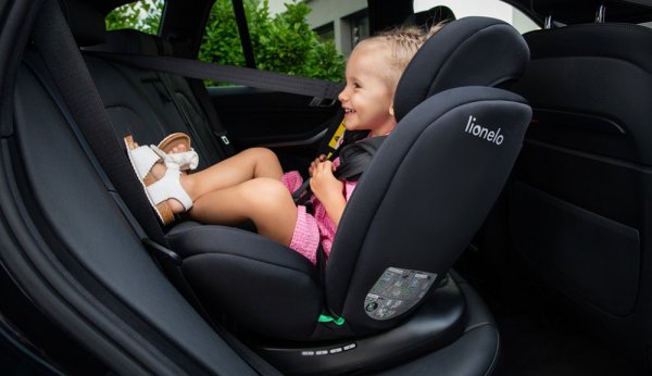 LIONELO Seggiolino Auto Bastiaan i-Size (40-150 cm) Black Carbon