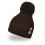 Gorro de punto con pompón, botones Outlast ® - negro