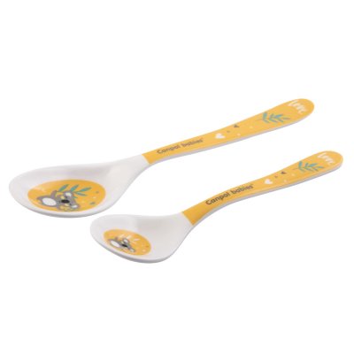 CANPOL BABIES Melamine spoons Exotic animals 2 pcs yellow