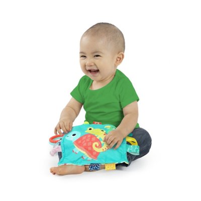BRIGHT STARTS Kuscheldecke mit C-Ring Fuzzy Feel ™ 0m +