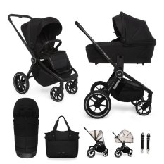 MUUVO Kombikinderwagen Quick 4.0 Classic Black Set 2in1
